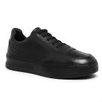 Tênis Casual Bold Sneaker All Black Em Couro