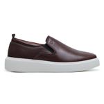 Slip On Couro Café Cloud