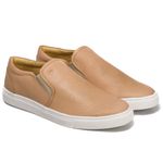 Sapatênis Slip On Couro Nude Forro de Couro Berlutini