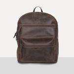 Mochila Masculina Couro Legítimo Café