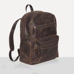 Mochila Masculina Couro Legítimo Café