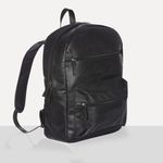 Mochila Masculina Couro Legítimo Preta