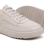 Tênis Wave couro off white sola tratorada