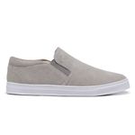 Tênis Slip On Masculino Couro Carmurça Gelo Forro de Couro Berlutini