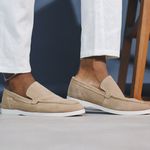 Mocassim Masculino Titan Em Camurça Bege