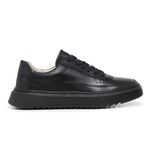 Tênis Wave All Black couro preto sola preta