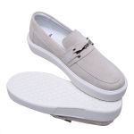 Loafer Mocassim Nexus Camurça Gelo