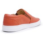 Sapatênis Slip On Couro Terracota Forro de Couro Berlutini