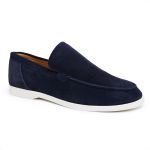 Mocassim Masculino Titan Em Camurça Azul Marinho