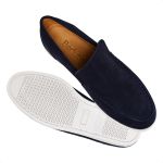 Mocassim Masculino Titan Em Camurça Azul Marinho