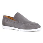 Mocassim Masculino Titan Em Camurça Cinza