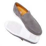 Mocassim Masculino Titan Em Camurça Cinza