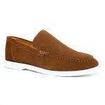 Mocassim Masculino Titan Em Camurça Caramelo 