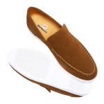 Mocassim Masculino Titan Em Camurça Caramelo 