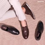 SAPATO MASCULINO DERBY BROGUE DENVER PRETO