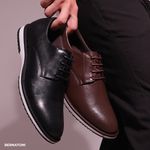 SAPATO MASCULINO DERBY HOLANDA PRETO