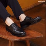 SAPATO MASCULINO DERBY BROGUE INGLATERRA PRETO