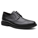 SAPATO MASCULINO DERBY BROGUE PARIS PRETO