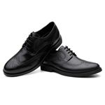 SAPATO MASCULINO DERBY BROGUE PARIS PRETO