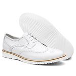 SAPATO MASCULINO DERBY BROGUE MILÃO BRANCO