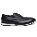 SAPATO MASCULINO DERBY BROGUE DENVER PRETO
