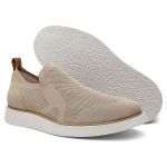 TÊNIS MASCULINO KNIT SUIÇA BEGE