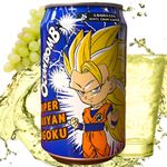 Refrigerante Dragon Ball Sper Saiyajin Rose Sabor Uva Branca 330ml