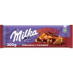 BARRA MILKA ALMOND CARAMEL 300G