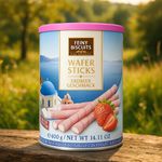 CANUDOS FEINY WAFER RECHEIO DE MORANGO 400G