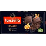 Chocolate Barra Terravita 70% Cacau Laranja 90g