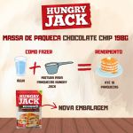 Massa Hungry Jack Waffles e Panquecas Mix Com Gotas Chocolate 198g