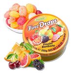 Bala Lata Fine Drops Mix De Frutas 200g