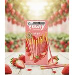 BISCOITO POCKY DE PALITO MORANGO 46G