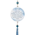 Adorno de Porta Anjo da Guarda Azul -Oração