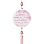 Adorno de Porta Anjo da Guarda Rosa- Oração 