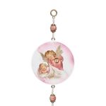 Adorno de Porta Anjo da Guarda Rosa- Oração 