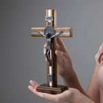 Crucifixo Ninguém Te Ama Como Eu - 26cm -Parede e Mesa
