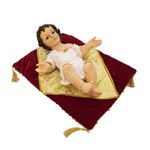 Imagem em Resina Menino Jesus 35 cm com manjedoura