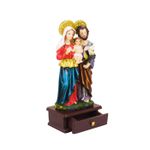 Imagem em Resina Sagrada Família 23 cm com gaveta