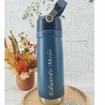 Garrafa Térmica - Azul- 550 ML - Personalizada 