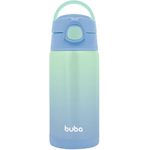 Garrafa térmica Parede Dupla Com Canudo 400 ml - Azul