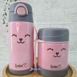 Pote Térmico C/Colher - Gumy Rosa Buba Rosa