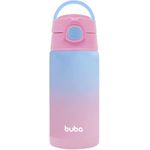Garrafa térmica Parede Dupla Com Canudo 400 ML- Rosa