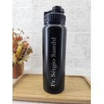 Garrafa Térmica - Preto 850 ML - Personalizada 