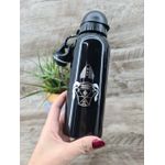 Squeeze Inox -Preta - 500ml -Personalizada 