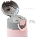 Garrafa Térmica Parede Dupla 400 Ml Gumy - Rosa