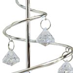 Luminária Árvore Natal transparente 21cm - Enfeite Natalino 