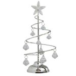 Luminária Árvore Natal transparente 21cm - Enfeite Natalino 