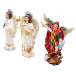 Imagem em Resina -Arcanjos- 9 cm- São Rafael,São Miguel,São Gabriel 