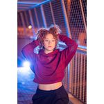 Cropped Dark Red